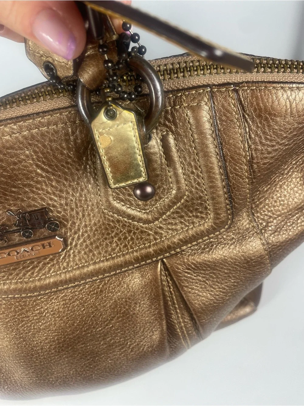 Coach Bronze Madison Audrey Satchel Y2K